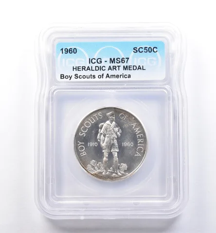 1960 So Called Half Dollar Boy Scouts Of America MS67 ICG *8522