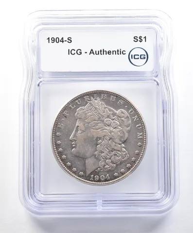 1904-S Morgan Silver Dollar Authentic ICG *9021