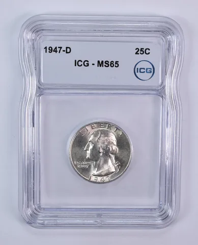 1947-D Washington Quarter MS65 ICG