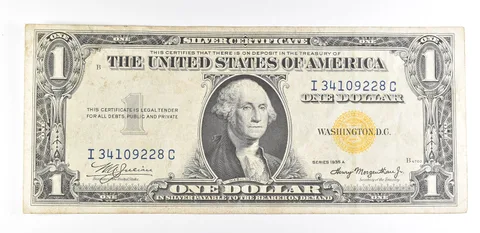 1935 A $1 Silver Certificate North Africa Yellow Seal Fr#2309 WWII *9352