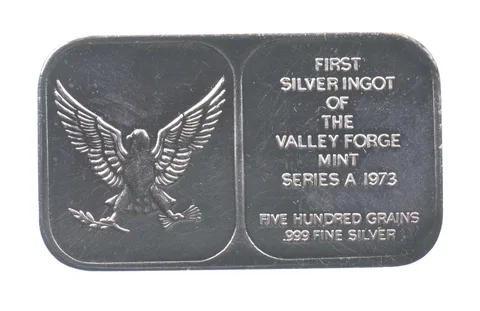 1973 32 Grams Silver First Silver Ingot Of Valley Forge Mint a8556