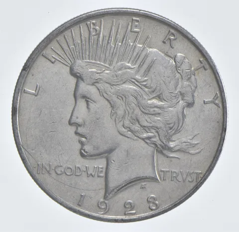 Better - 1923-D Peace Silver Dollar - 90% US Coin *638