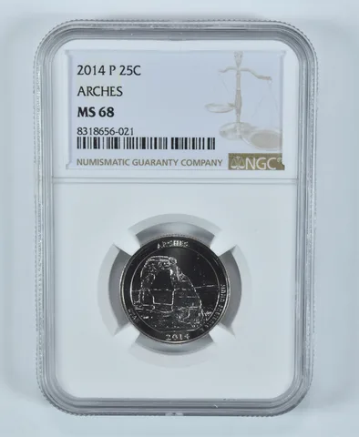 2014-P Washington Quarter Arches America The Beautiful MS68 NGC