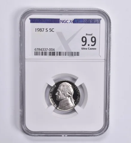 1987-S Jefferson Nickel 5c Proof 9.9 UCAM NGC X NGCX
