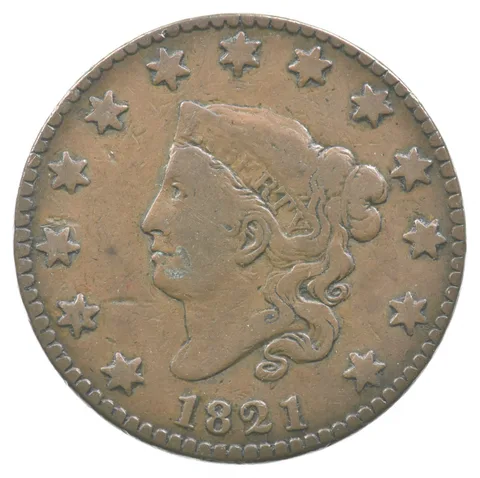 1821 Matron Head Large Cent *8177