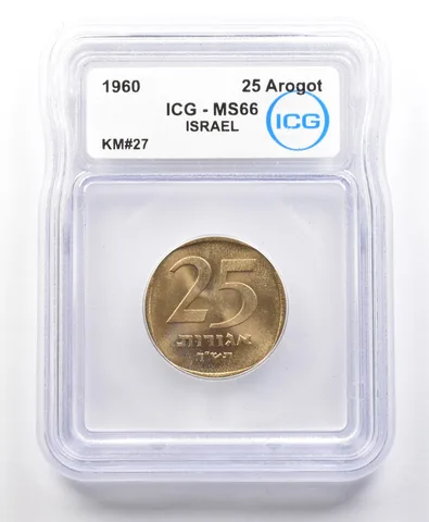 1960 Israel 25 Agorot KM#27 MS66 ICG *4171