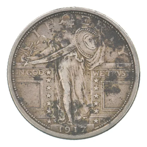 1917-S Standing Liberty Quarter Beautiful Tone *6239