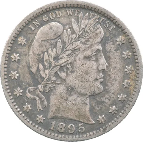 1895 Barber Quarter a3446