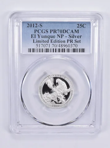 2012-S Washington Quarter El Yunque Silver Limited Edition Set PR70 PCGS