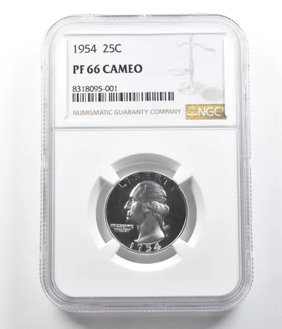 1954 Washington Quarter PF66 CAMEO NGC *6307