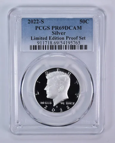 2022-S Kennedy Half Dollar Silver Limited Edition Set PR69 DCAM PCGS
