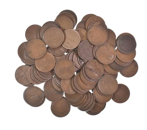 Lot of 100 1910-1919 Lincoln Wheat Cents - 2 Rolls - Collection *564