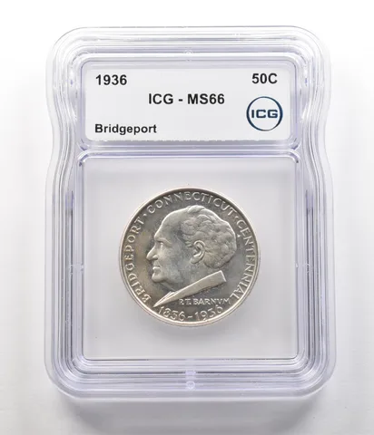 1936 Bridgeport Commemorative Half Dollar MS66 ICG *6790