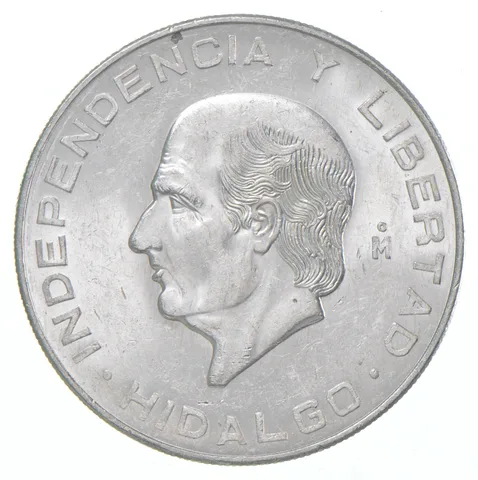1956 MO Mexico 10 Pesos Silver BU