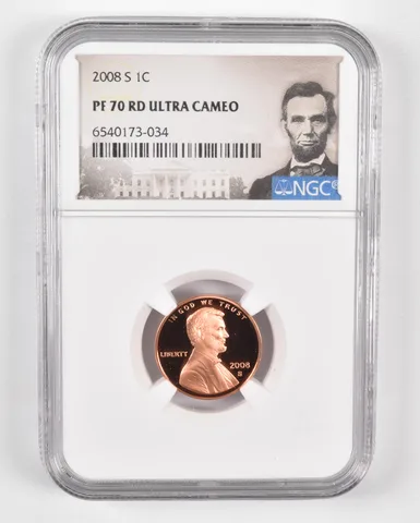 2008-S Lincoln Memorial Cent PF70 UCam NGC - Spl Lbl PR Proof