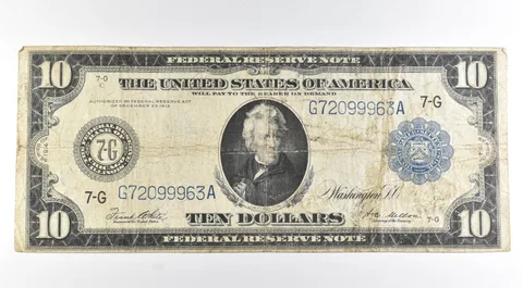 1914 $10 US FRN Large Note Blue Seal FR#930A *8483