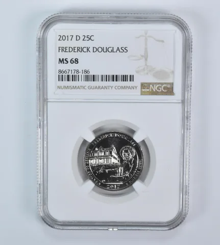 2017-D Washington Quarter ATB Frederick Douglass MS68 NGC