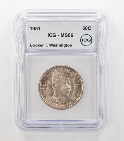 1951 Booker T Washington Commemorative Half Dollar MS66 ICG Beautiful Tone *6881