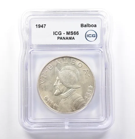 1947 Panama Balboa MS66 ICG *9864