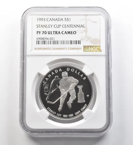 1993 Canada Silver Dollar Stanley Cup Centennial PF70 UCAM NGC *8243