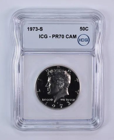 1973-S Kennedy Half Dollar PR70 CAM ICG