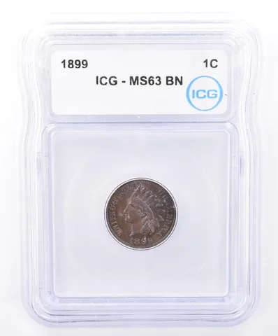 1899 Indian Head Cent MS63 BN ICG Beautiful Tone *9310