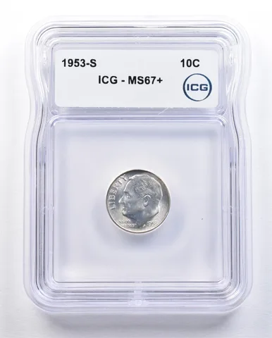 1953-S Roosevelt Dime MS67+ ICG *1646