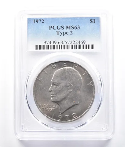 1972 Eisenhower $1 Type 2 MS63 PCGS a2683