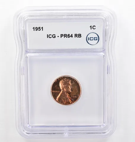 1951 Lincoln Wheat Cent PR64 RB ICG Beautiful Tone *0355