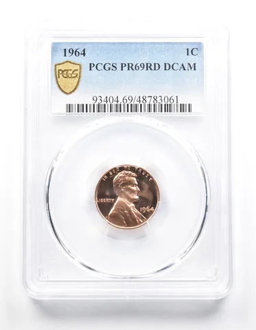1964 Lincoln Memorial Cent PR69 RD DCAM PCGS *1481