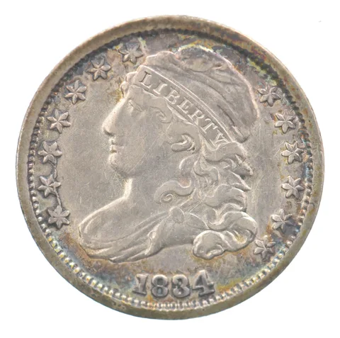 1834 Capped Bust Dime Beautiful Tone a7555