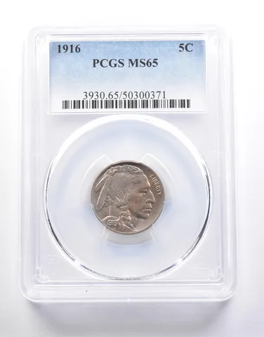 1916 Indian Head Buffalo Nickel MS65 PCGS a6693