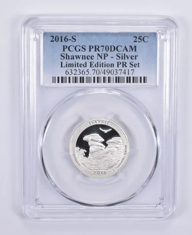 2016-S Washington Quarter Silver Shawnee Limited Edition Set PR70 PCGS