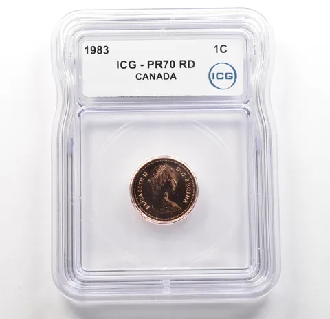 1983 Canada 1 Cent PR70 ICG *6205