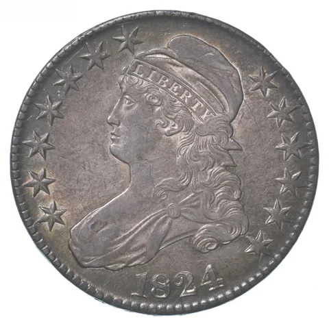 1824 Capped Bust Half Dollar *8696