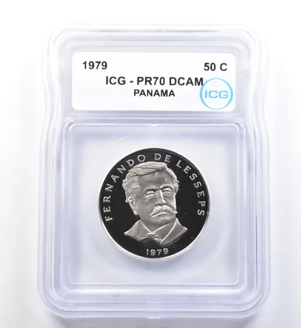 1979 Panama 50 Cents PR70 DCAM ICG *1143