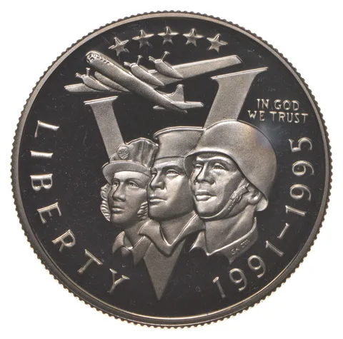 1993-P Proof WWII World War 2 1991-1995 Commemorative Half Dollar