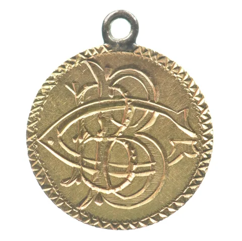 ND $1 Indian Princess Head Gold Dollar Love Token Victorian C B B *5069