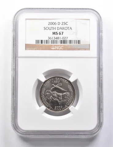 MS67 2006-D Washington State Quarter South Dakota NGC a5773