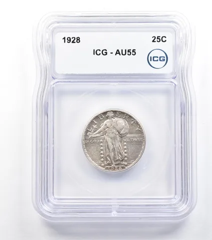 1928 Standing Liberty Quarter AU55 ICG *9313