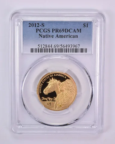 2012-S Sacagawea $1 Trade Routes PR69 DCAM PCGS Blue Label