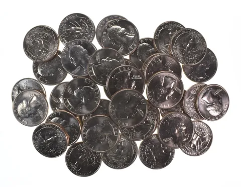 Lot (40) 1989-D Washington Quarter Clad Unc Roll