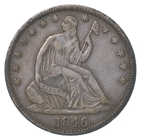 1846 Seated Liberty Half Dollar TD *8683