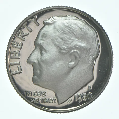 1980-S Roosevelt Dime CLAD Proof