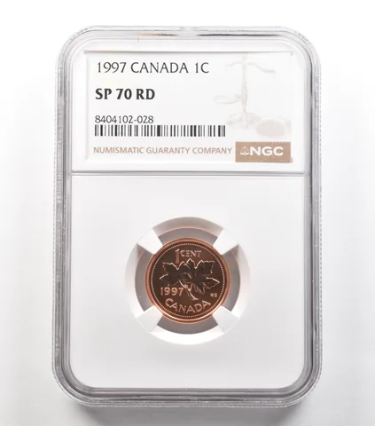 1997 Canada 1 Cent SP70 RD NGC *5293