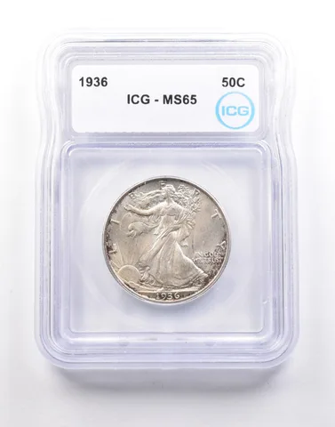 1936 Walking Liberty Half Dollar MS65 ICG *5156