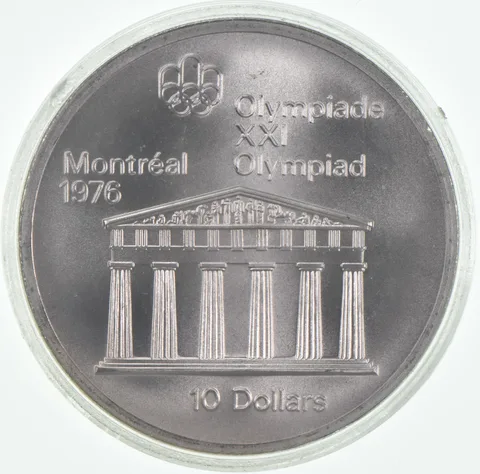 Random 1972-1976 Unc Canada 10 Dollar Olympic Commemorative Coin Silver .925