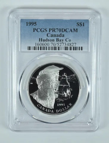 1995 Canada 1 Dollar Silver Hudson Bay Company PR70 DCAM PCGS