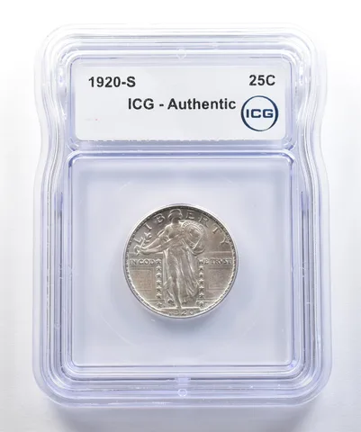 1920-S Standing Liberty Quarter Authentic ICG *7803