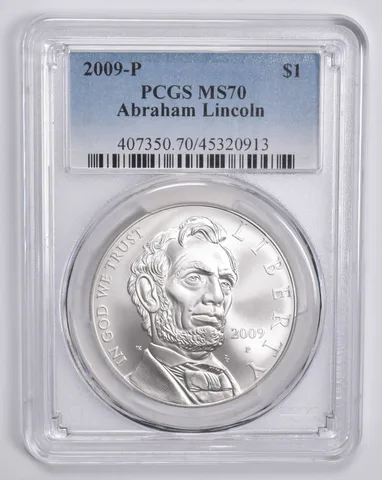 2009-P Abraham Lincoln Commemorative Dollar MS70 PCGS Blue Label